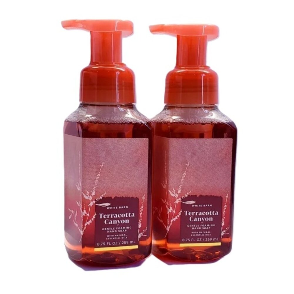 Bath and Body Works TERRACOTTA CANYON Gentle & Clean Foaming Hand Soap 3pc Set